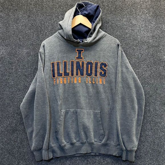 University of Illinois Fighting Illini Hoodie Men's Medium Sweatshirt Pu… - Picture 7 of 7